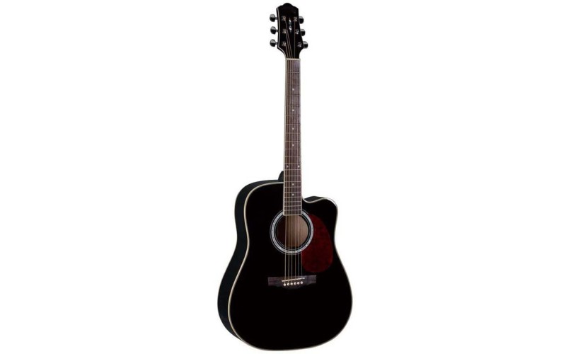 Naranda DG220C BK Акустическая гитара с вырезом