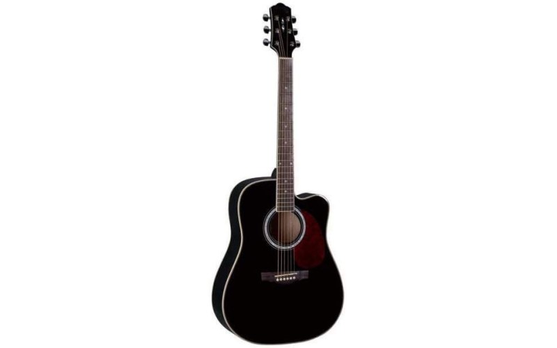 Naranda DG220CE BK Акустическая гитара со звукоснимателем, с вырезом