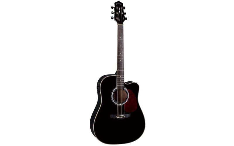 Naranda DG220CE BK Акустическая гитара со звукоснимателем, с вырезом