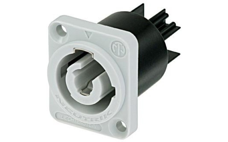 Neutrik NAC3MPB-1 - панельный разъем PowerCon, выходной (сер), 20A/250В