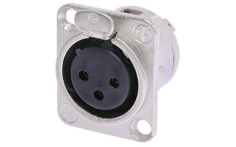 Neutrik NC3FD-L-1- панельный разъем XLR female