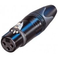 Neutrik NC3FXX-B - кабельный разъем XLR female черненый корпус