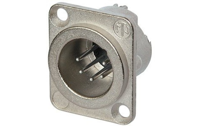 Neutrik NC5MD-LX - панельный разъем XLR male 5 контактов с дополнительной защитой от RF помех