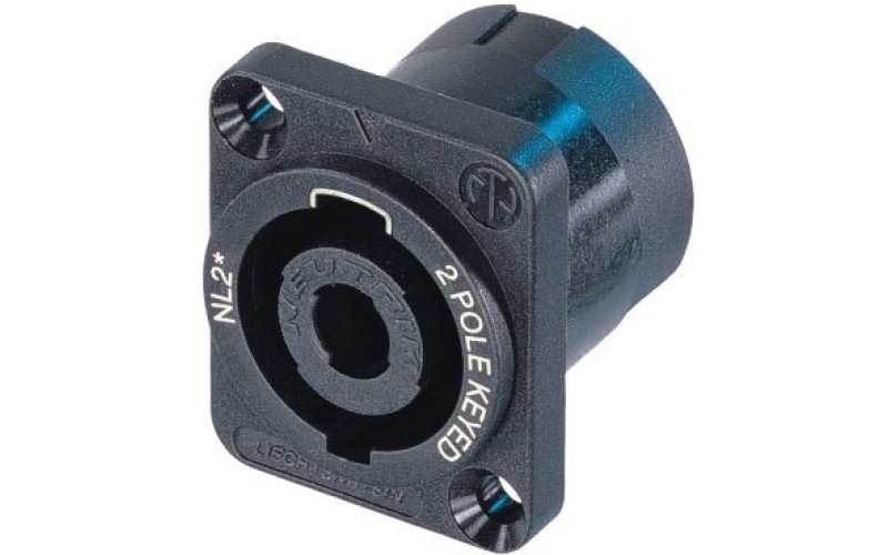 Neutrik NL2MP - панельный разъём Speakon, 2-х контактный