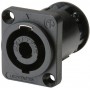 Neutrik NL4MP-ST- панельный разъём Speakon, 4-х конт. квадратный фланец , винтовой зажим кабеля