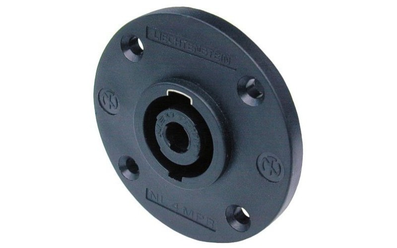 Neutrik NL4MPR - панельный разъём Speakon, 4-х контактный круглый фланец