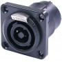 Neutrik NLT4FP-BAG - панельный разъем Speakon, металический черненый корпус