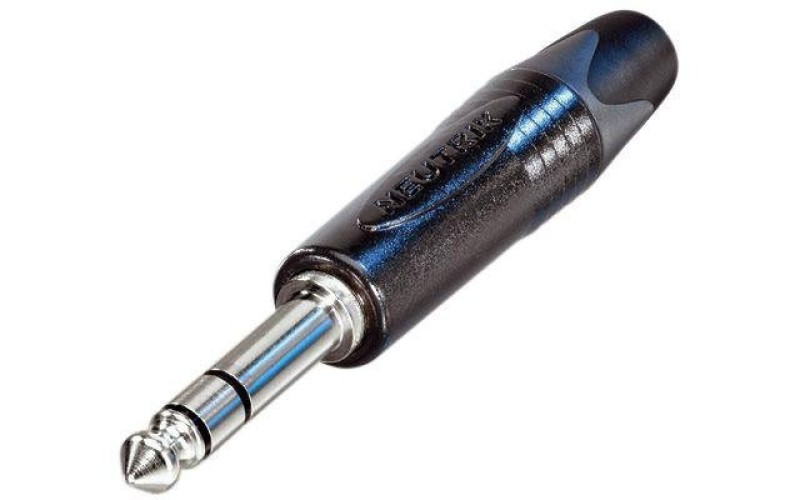 Neutrik NP3X-BAG - разъем Jack 6.3мм TRS (стерео) штекер, толщина 14.5мм, черненый корпус