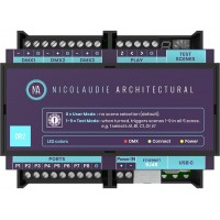 NICOLAUDIE ARCHITECTURAL DINA-DR2 LITE - DMX-интерфейс, 3х DMX512 (512 канала), 5 зон,  99 сцен, USB