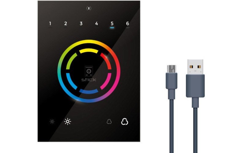 NICOLAUDIE ARCHITECTURAL STICK-CW4 - настенный сенсорный DMX контроллер 1024 канала, 36 сцен, 1 зона