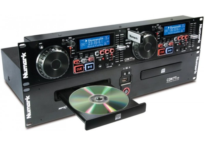 NUMARK CDN77USB, профессиональный двойной mp3/CD-плеер с поддержкой двух USB-накопителей, функциями