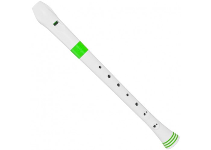 NUVO Recorder baroque White/Green - блок-флейта сопрано, строй - С, барочная система