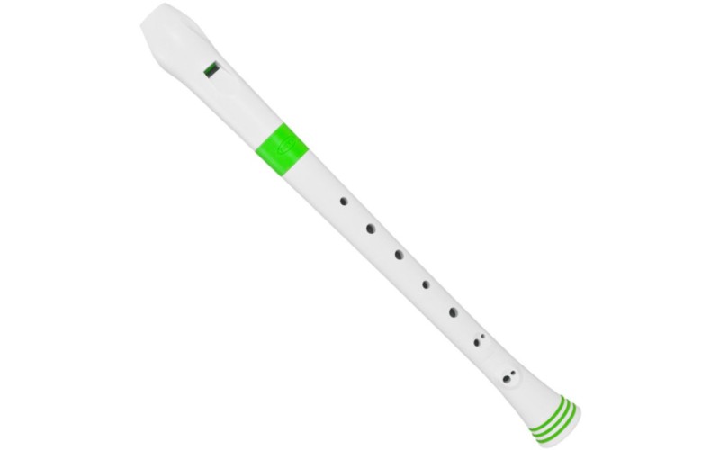 NUVO Recorder baroque White/Green - блок-флейта сопрано, строй - С, барочная система
