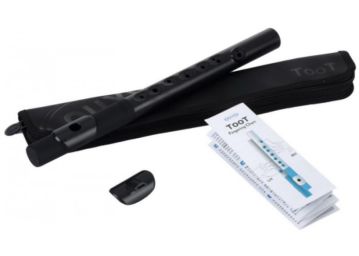 NUVO TooT (Black/Black) - блок-флейта TooT, жёсткий чехол