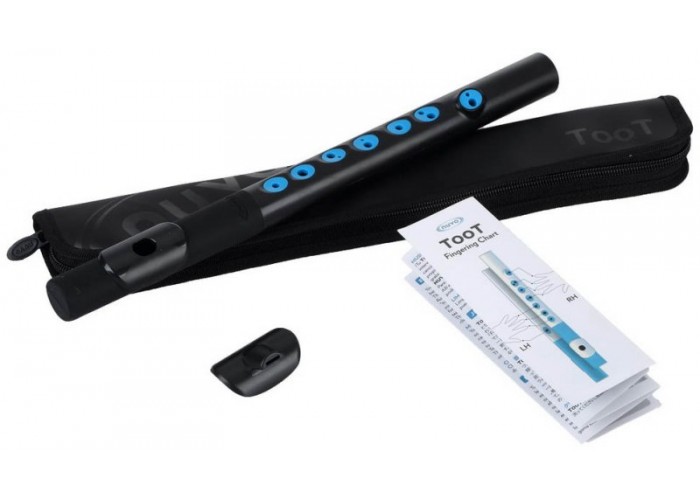 NUVO TooT (Black/Blue) - блок-флейта TooT, жёсткий чехол