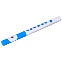 NUVO TooT (White/Blue) - блок-флейта TooT, жёсткий чехол