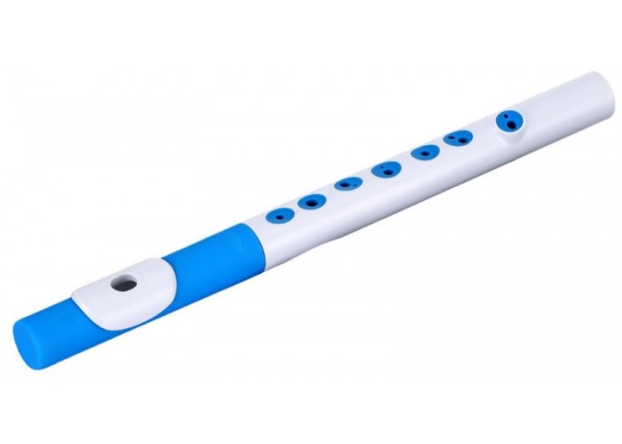NUVO TooT (White/Blue) - блок-флейта TooT, жёсткий чехол