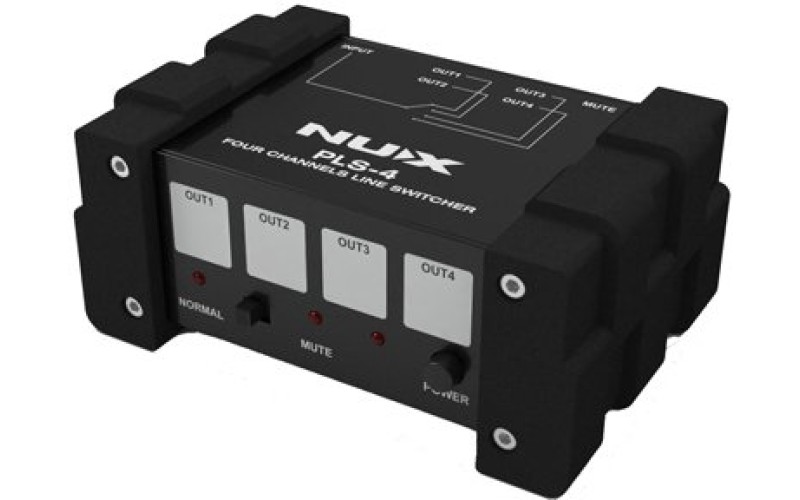 Nux Cherub PLS-4 Line Switcher Линейный коммутатор аудио сигнала, 4 канала