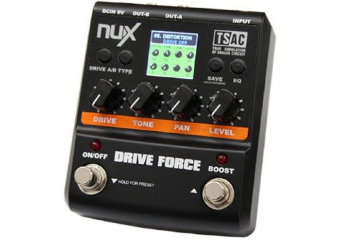 NUX DRIVE FORCE - Эмулятор педалей overdrive и distortion