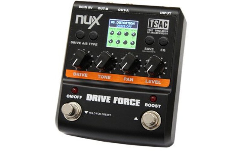 NUX DRIVE FORCE - Эмулятор педалей overdrive и distortion