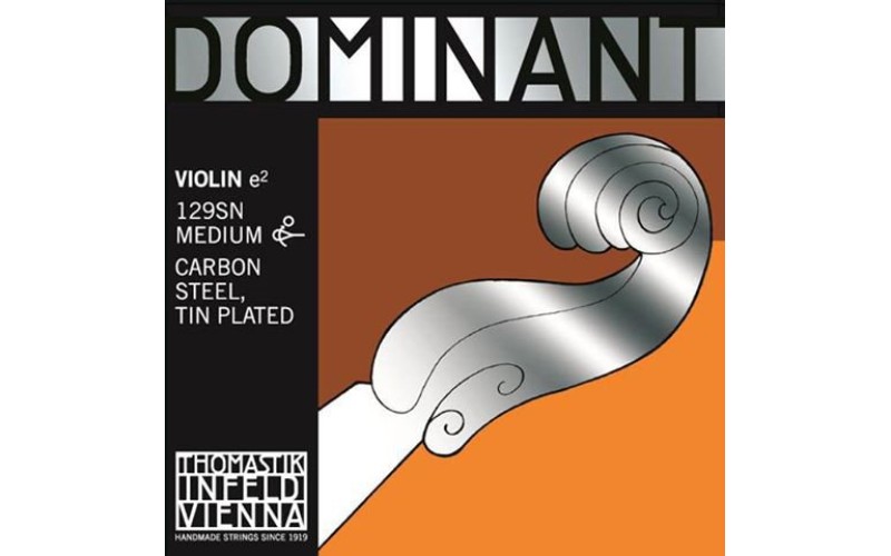 THOMASTIK 129SN Dominant Отдельная струна Е/Ми для скрипки размером 4/4, сред. натяж, съемный шарик