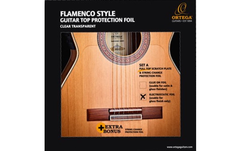 ORTEGA OERP-FLAM1 Защитная накладка на верхнюю деку фламенко гитары, 1 часть, съемная
