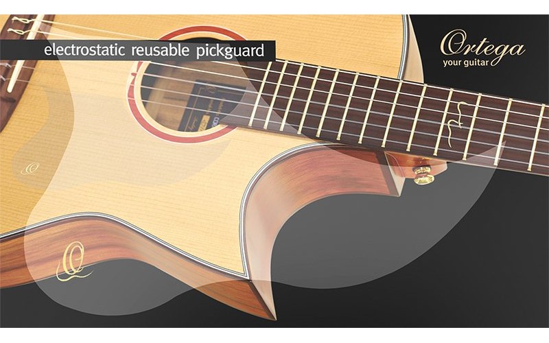 ORTEGA OERP Защитная накладка для акустической гитары, прозрачная, съемная