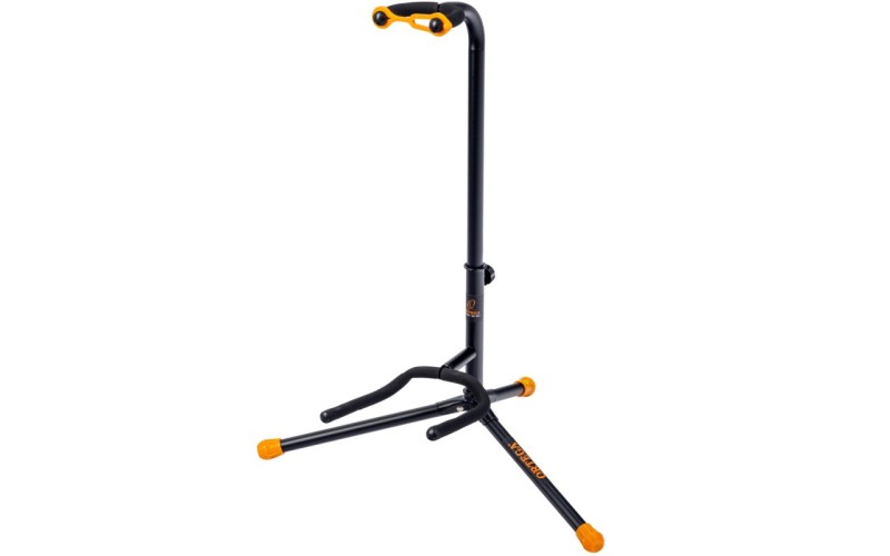 ORTEGA OGS-1BK Стойка для гитары, черная/оранжевая