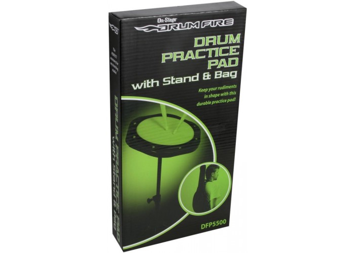 ONSTAGE DFP5500 - тренировочный пэд, с телескопической стойкой и сумкой для переноски