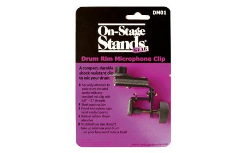 OnStage DM01 - держатель микрофона для ударных, черный