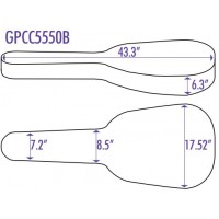 OnStage GPCC5550B - жестки нейлоновый чехол для классической гитары