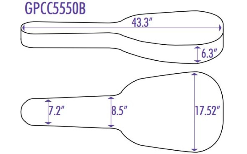 OnStage GPCC5550B - жестки нейлоновый чехол для классической гитары