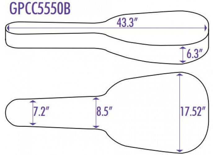 OnStage GPCC5550B - жестки нейлоновый чехол для классической гитары