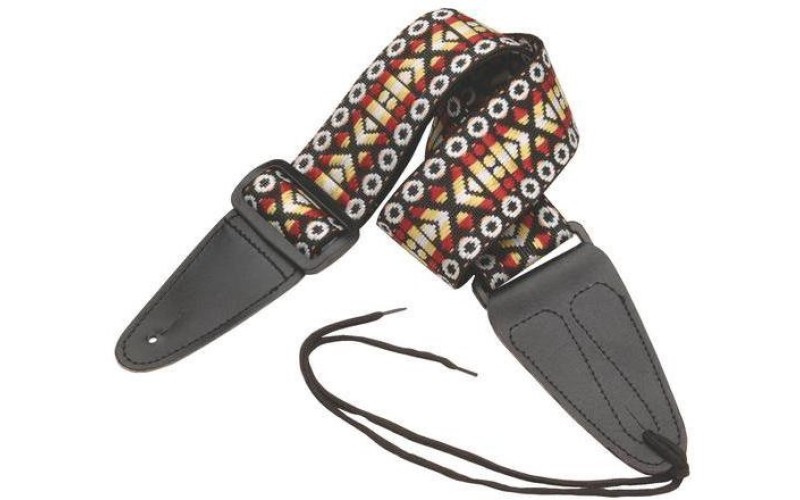 OnStage GSA10YWBST - ремень для гитары, полипропилен, кожаные концы, 2