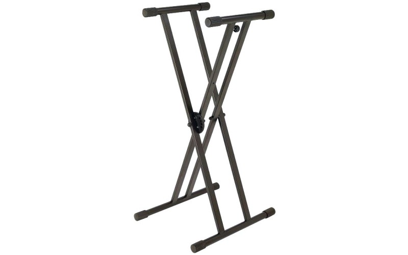 OnStage KS7591- клавишная стойка крестообразная, двойная рама, регулируемая высота .