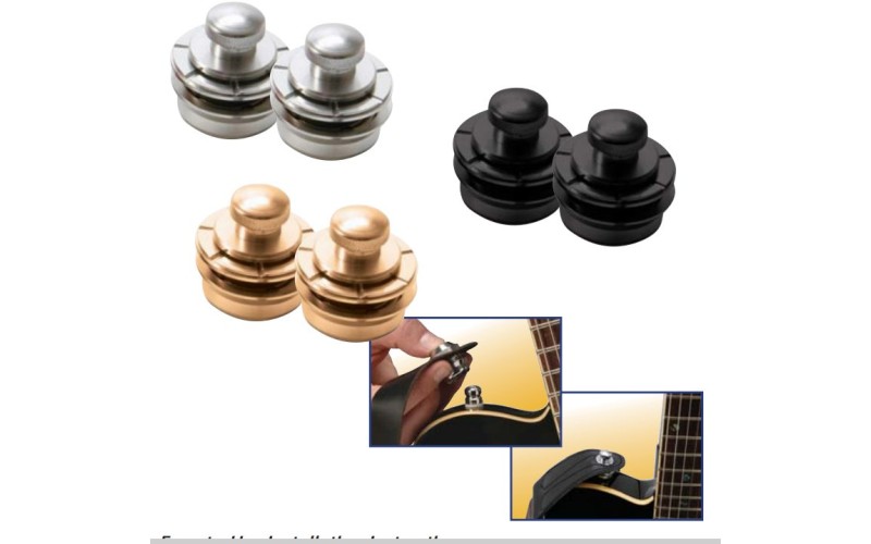 ONSTAGE NSL7300BL - крепление для гитарного ремня (цвет голубой металлик)