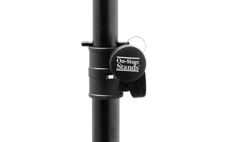 OnStage SS7730B - спикерная стойка, сталь/алюм., черная, диаметр штанги 35 и 37,7 мм (с адаптером)