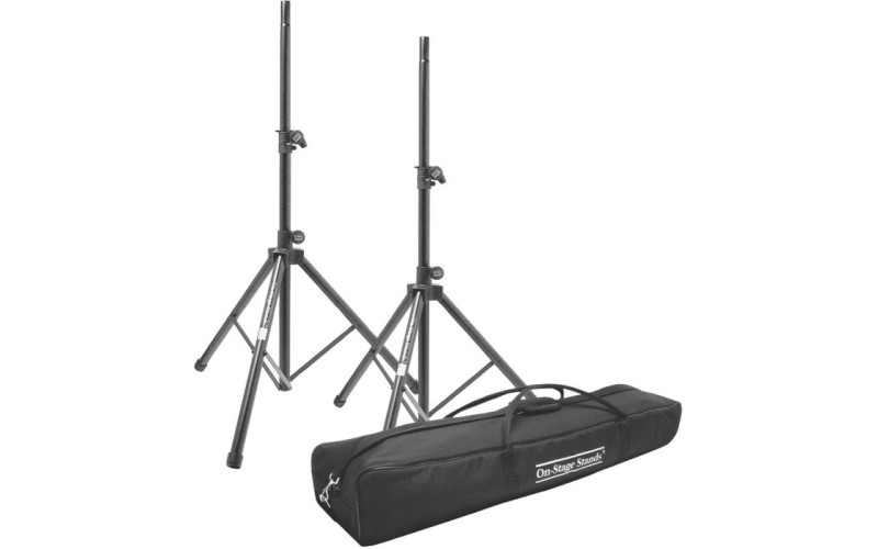 OnStage SSP7950 - комплект из 2шт.спикерных стоек, алюм.,черные, чехол в комплекте