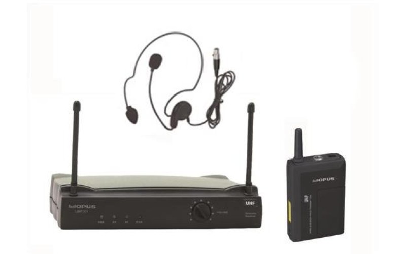 OPUS UHF 301HS радиосистема головная с 1 микрофоном, частота 500-840 MHz, пластиковый кейс
