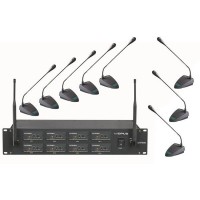 OPUS UHF 808 радиосистема ручная с 8 конференц микрофонами, частота 500-900 MHz