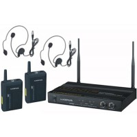 OPUS UHF 922HS аналоговая радиосистема головная с 2 микрофонами, 500 MHz, алюминевый кейс