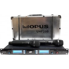 OPUS UHF KTV-200HH радиосистема ручная с 2 микрофонами, 200 каналов, алюиминиевый кейс