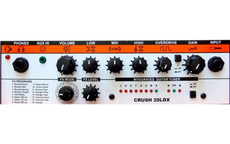 ORANGE CR20LDX BK Crush Pix - комбоусилитель для электрогитары, 20Вт