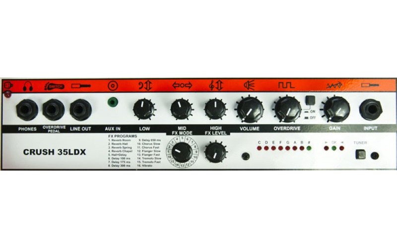 ORANGE CR35LDX CRUSH PIX гитарный комбо усилитель 35 Вт