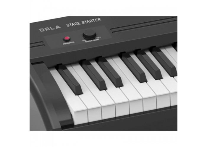 Orla Stage Starter Black Satin Цифровое пианино, черное, со стойкой (2 коробки)