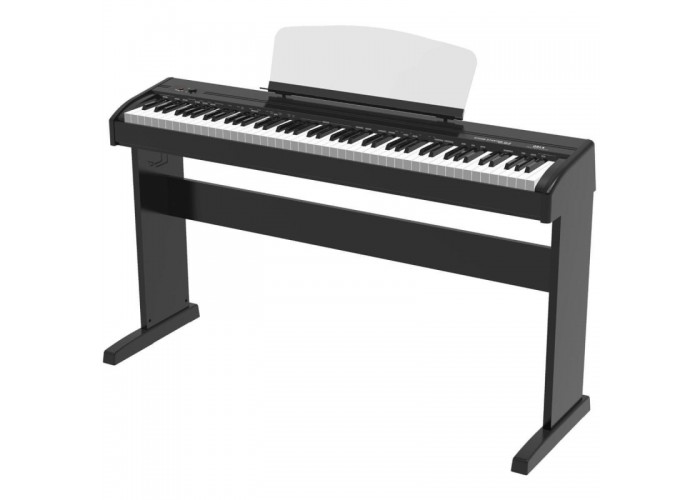 Orla Stage Starter Black Satin Цифровое пианино, черное, со стойкой (2 коробки)