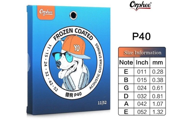 Orphee P-40 Струны для акустической гитары 11