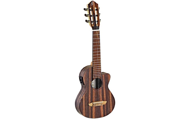 Ortega RGL5EB-CE Timber Series Гитарлеле 6-струнный со звукоснимателем, с вырезом