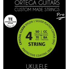 Ortega UKP-TE Pro Комплект струн для укулеле тенор, с покрытием