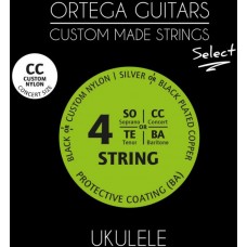 Ortega UKS-CC Select Комплект струн для концертного укулеле, с покрытием